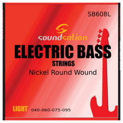 Soundsation SB608L Σετ 4 Χορδές Ηλεκτρικού Μπάσου 40-95" Light Tension