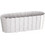 Prosperplast Γλάστρα Οβάλ Πλαστική Λευκή 38.3x14.4x13cm DDEC400-S449