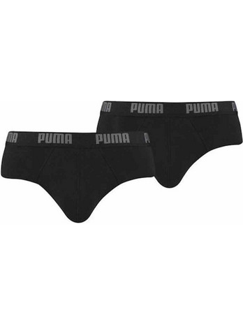 Puma Ανδρικά Σλιπ Βαμβακερά Μαύρα 2Pack 521030001-230