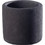 Supergreens Fysi Γλάστρα Στρογγυλή Τσιμεντένια Μαύρη 20x18cm A-6470-8