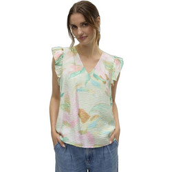 Vero Moda Γυναικείο Καλοκαιρινό Top Εκρού 10303762