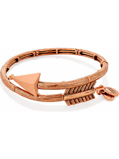 Alex and Ani Γυναικείο Βραχιόλι Βέργα Ροζ Χρυσό V16W02ROG