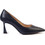 Versace 19V69 Γόβες Δερμάτινες με Λεπτό Ψηλό Τακούνι Navy Μπλε AM5C395-63