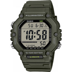 Casio Ψηφιακό Ανδρικό Ρολόι με Χακί Μεταλλικό Μπρασελέ AE-1600HX-3AVEF