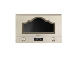Smeg Cortina MP722PO Εντοιχιζόμενος Φούρνος Μικροκυμάτων με Grill 22lt Μπεζ