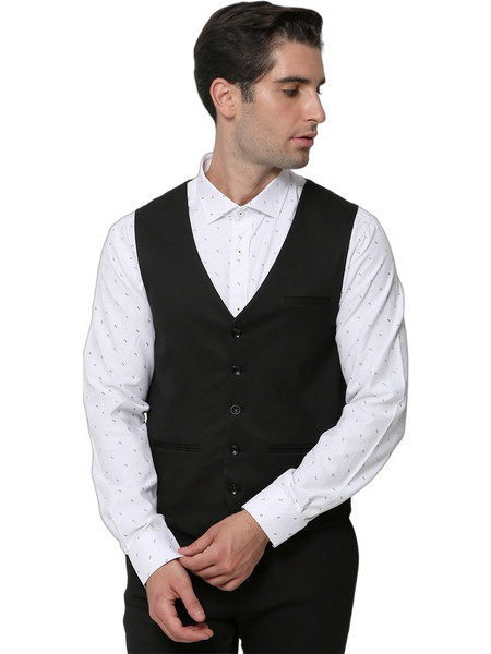 Tresor Καλοκαιρινό Ανδρικό Γιλέκο Casual με Κανονική Εφαρμογή Μαύρο 961