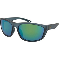 Maui Jim 869-03 Ανδρικά Γυαλιά Ηλίου Τετράγωνα Κοκάλινα Γκρι με Πράσινο Φακό