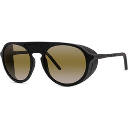 Vuarnet VU40023U 0102Q Ανδρικά Γυαλιά Ηλίου Aviator Κοκάλινα Μαύρα με Καφέ Φακό