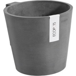 Ecopots Amsterdam Κρεμαστή Γλάστρα Στρογγυλή Πλαστική Ανθρακί 20x17.5cm 31770-257