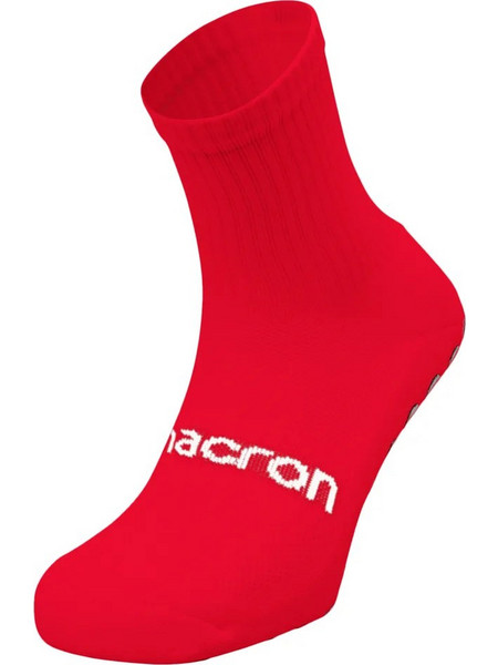 Macron Gripfit Ανδρικές Κάλτσες Κοντές με Σχέδια Κόκκινες