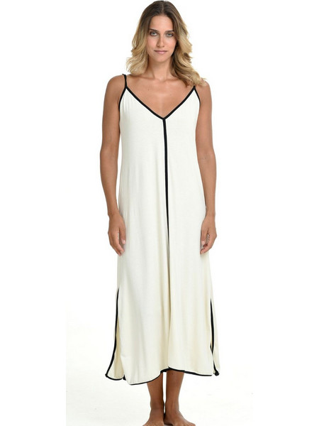 Zen Intimates Γυναικείο Νυχτικό Καλοκαιρινό Εκρού 87898