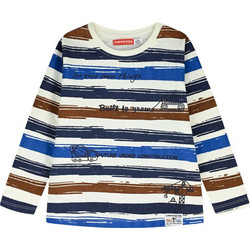 Energiers Παιδικό T-Shirt Μακρυμάνικο Λευκό Μπλε Καφέ 12-126121-5