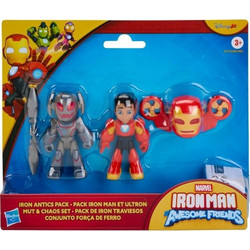 Hasbro Marvel Iron Man & His Awesome Friends Iron Antics Pack Σετ Φιγούρες Δράσης για 3+ Ετών