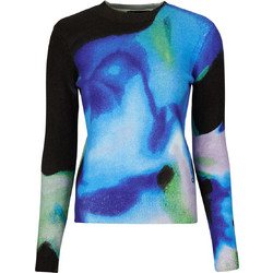Desigual Γυναικεία Πλεκτή Μπλούζα Μπλε 26WWJF03-5022