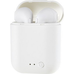 i7mini-2 Mini Macaron Ακουστικά Bluetooth In Ear Ανθεκτικά στο Νερό White