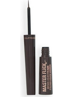 Makeup Revolution Master Flick Brown Πινέλο Eyeliner 5ml