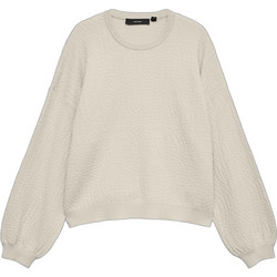 Vero Moda Nancy Γυναικεία Πλεκτή Μπλούζα Εκρού 10347132