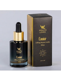 Wealthlooks Αντιγηραντικό Ενυδατικό Serum Προσώπου για Σύσφιξη με Υαλουρονικό & Χαβιάρι 30ml