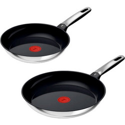 Tefal Σετ Τηγάνια από Ανοξείδωτο Ατσάλι 2τμχ