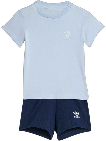 Adidas Βρεφικό Σετ Καλοκαιρινό Γαλάζιο Navy Μπλε KE2355