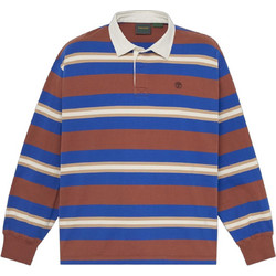 Timberland Ανδρική Μπλούζα Polo Μακρυμάνικη Καφέ Μπλε TBC0YHBDAIN