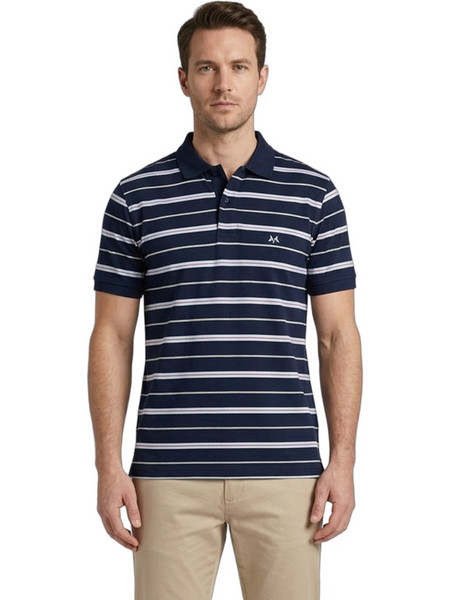 Burberry Ανδρική Μπλούζα Polo Κοντομάνικη Navy Μπλε 2150512877-3092