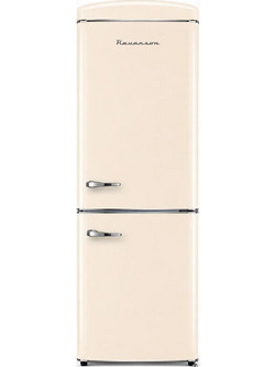 Ravanson LKK-315RC Retro Ψυγειοκαταψύκτης 315lt Full No Frost Υ194.3xΠ59.7xΒ70.7cm Μπεζ