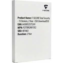 F-SECURE Total Security για 15 Συσκευές και 2 Έτη Χρήσης (Ηλεκτρονική Άδεια)