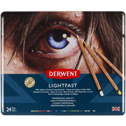 Derwent Lightfast Κασετίνα Ξυλομπογιές Σετ 24τμχ