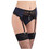 Milena By Paris Ζαρτιέρες με Δαντέλα See Through Μαύρες Navy Μπλε 5317