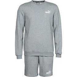 Puma Αθλητικό Ανδρικό Σετ Βερμούδα Χειμερινό Γκρι 847419-03