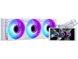 Phanteks Glacier One 360M25 LCD White Υδρόψυξη CPU 120mm ARGB για Socket AM4 / 1200 / 1700 / AM5 / 1851 / 115x