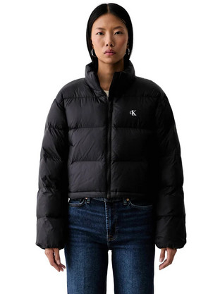 Calvin Klein Γυναικείο Μπουφάν Χειμωνιάτικο Puffer Κοντό Μαύρο LV047H503G-UB1