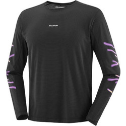 Salomon SHAKEout Core Graphic Ανδρικό Αθλητικό T-Shirt Μαύρο LC2791200
