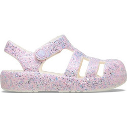 Crocs Classic Glitter Παιδικά Παπούτσια Θαλάσσης για Κορίτσι Ανατομικά Ροζ 212644-0WV