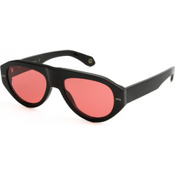 Kyme VERNON02 Γυναικεία Γυαλιά Ηλίου Aviator Κοκάλινα Μαύρα με Ροζ Φακό