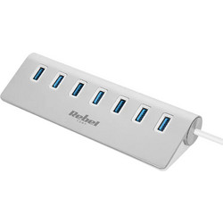 Rebel KOM1091 USB Hub 3.0 USB-A με 7 Θύρες USB-A & Εξωτερική Παροχή Ρεύματος