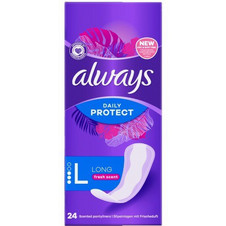 Always Daily Protect Long Σερβιετάκια για Ελαφριά Ροή 3 Σταγόνες 24τμχ