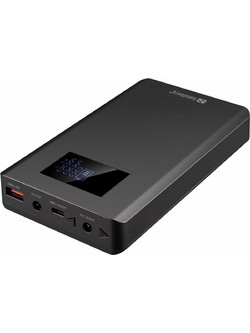Sandberg 421-27 Ηλιακό Power Bank 20000mAh 100W με Θύρα USB-A & Θύρα USB-C Power Delivery Black
