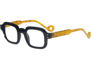 Frog Optical F351 Γυαλιά Πρεσβυωπίας +2.50 Κοκάλινα Μαύρα Κίτρινα