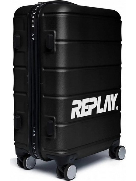 Replay FU3068.000.A0410 Βαλίτσα Καμπίνας 49x38.5x21cm με 4 Ρόδες Μαύρη