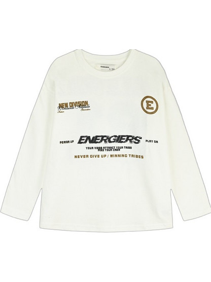 Energiers Παιδικό T-Shirt Μακρυμάνικο Μπεζ 13-126035-5