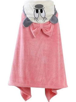 Γαρύφαλλο Minnie Παιδικό Πόντσο Θαλάσσης Microfiber Ροζ 65x130cm EPK-1069