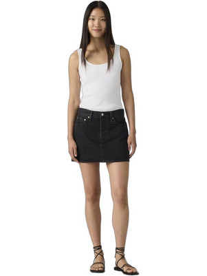 Levi's Icon Μίνι Φούστα Τζιν Μαύρη A4694-0063