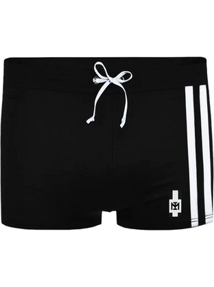 Impetus Αθλητικό Ανδρικό Μαγιό Boxer με Σχέδια Μαύρο 1924P2700-BK020