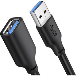 Cabletime CT-C160-U3-AMAFN Καλώδιο USB-A Male 3.0 to USB-A Female 1m Black