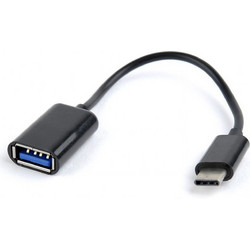 Gembird AB-OTG-CMAF2-01 Καλώδιο USB-A Female 2.0 to USB-C Male 0.2m Black