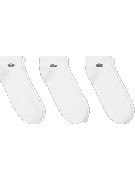 Lacoste Ανδρικές Κάλτσες Κοντές Λευκές 3Pack RA9267-001