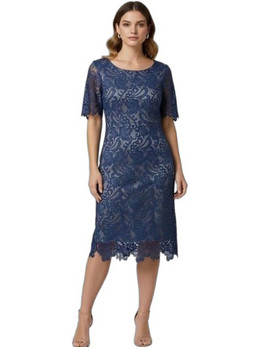 Chrisper Mini Φόρεμα για Γάμο / Βάπτιση Navy Μπλε 66333-04