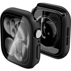 Spigen Thin Fit 360 Πλαστική Θήκη με Προστασία Οθόνης για Apple Watch 11 / 10 42mm Μαύρη
